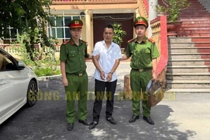 Nguyễn Bảo Lộc tại cơ quan công an. Ảnh Công an Hưng Yên cung cấp