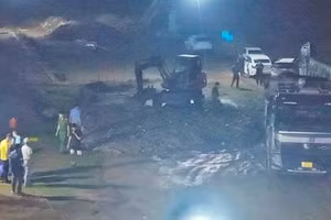 Hiện trường vụ việc. Ảnh Công an Hưng Yên.