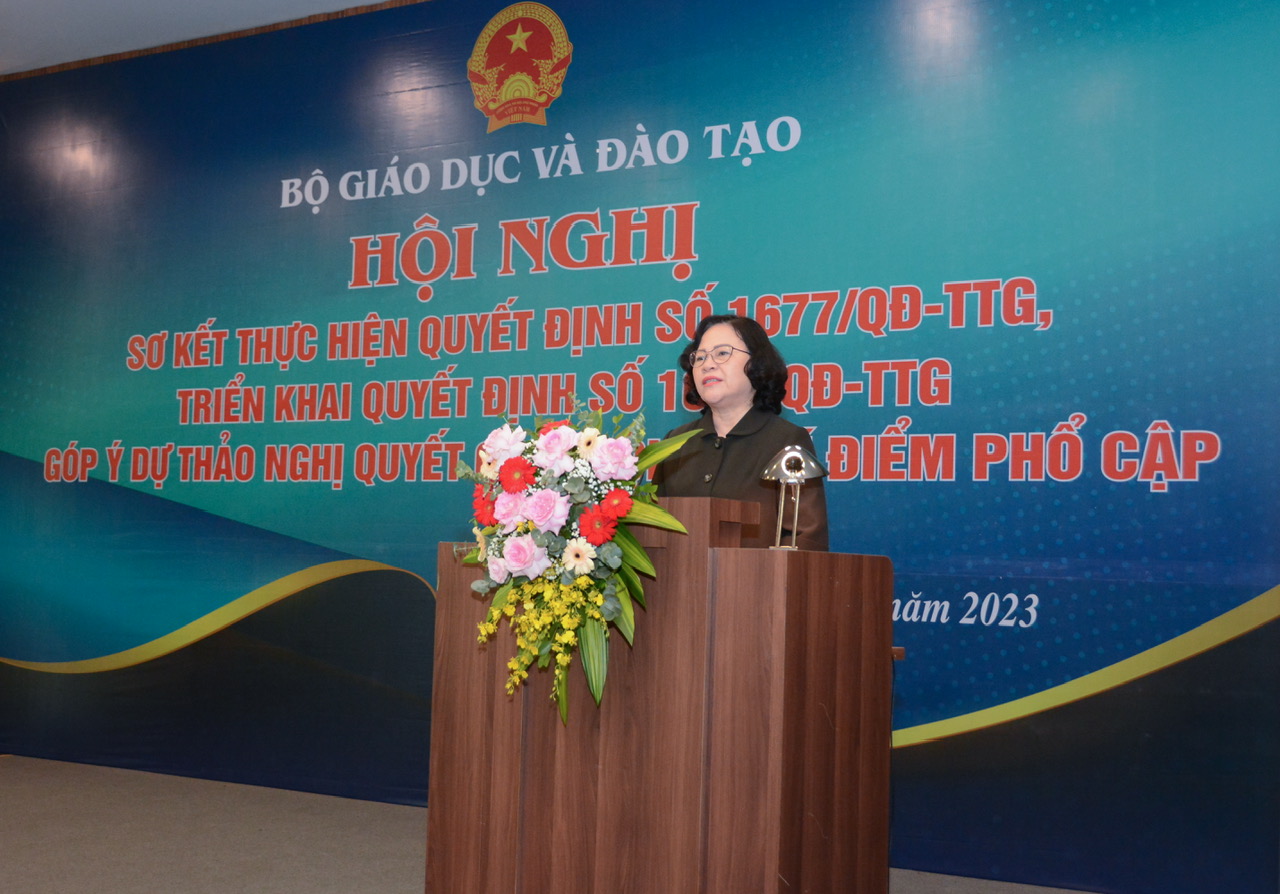Thứ trưởng Ngô Thị Minh phát biểu tại Hội nghị. Thứ trưởng Ngô Thị Minh phát biểu tại Hội nghị.