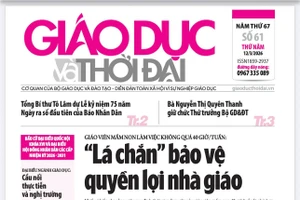 Tin tức báo in 12/3: 'Lá chắn' bảo vệ quyền lợi nhà giáo