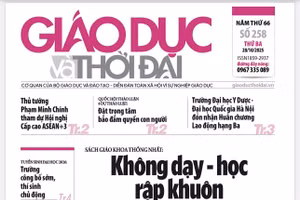 Tin tức báo in 28/10: Từ một bộ sách giáo khoa đến cách gieo tri thức