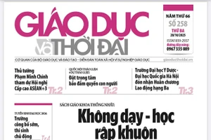 Tin tức báo in 28/10: Từ một bộ sách giáo khoa đến cách gieo tri thức