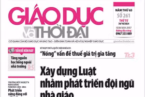 Tin tức báo in 30/10: Xây dựng Luật nhằm phát triển đội ngũ nhà giáo