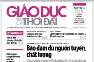 Tin tức báo in 23/7: Nâng chất lượng giáo dục mũi nhọn