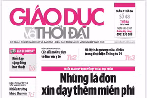 Tin tức báo in 25/2: Những lá đơn xin dạy thêm miễn phí