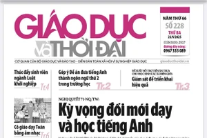Tin tức báo in 23/9: Kỳ vọng đổi mới dạy và học tiếng Anh