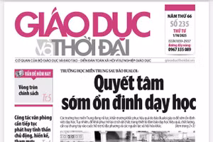 Tin tức báo in 1/10: Quyết tâm sớm ổn định dạy học sau bão Bualoi