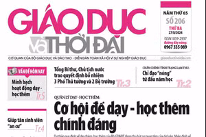 Tin tức báo in 27/8: Cơ hội để dạy - học thêm chính đáng