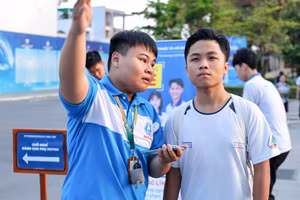 Thí sinh dự thi đánh giá năng lực Đại học Quốc gia TPHCM đợt 1, tháng 4/2026. Ảnh: UTE.