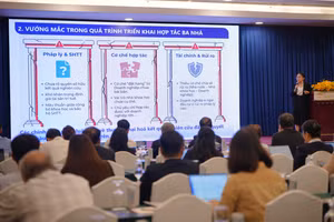 Hội thảo khoa học “Nâng cao năng lực cạnh tranh của doanh nghiệp Việt Nam trong kỷ nguyên mới” diễn ra tại TPHCM, chiều 28/1. Ảnh: Khắc Hiếu