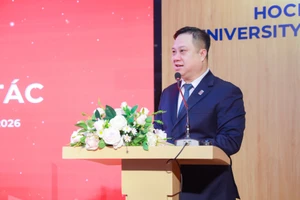 GS.TS Nguyễn Đức Trung, Hiệu trưởng Trường Đại học Ngân hàng TPHCM trao đổi tại chương trình. Ảnh: Thanh Hương