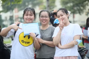 Thí sinh dự thi đánh giá năng lực do Đại học Quốc gia TPHCM tổ chức. Ảnh: HCMUT