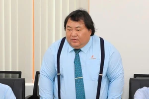 Ông Đinh Văn Đệ tại lễ trao quyết định ngày 13/9/2024.