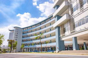 Trường Đại học Ngân hàng TPHCM. Ảnh: HUB