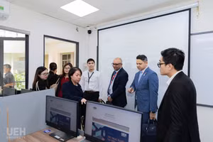 Trung tâm khảo thí Đại học Kinh tế TPHCM (UEH-CET) được giao tổ chức kỳ thi trên máy tính các môn ACCA. Ảnh: UEH