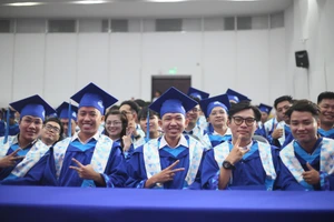 Tân cử nhân, kỹ sư của Trường Đại học Bách khoa, Đại học Quốc gia TPHCM tốt nghiệp năm 2024. Ảnh: N.Q