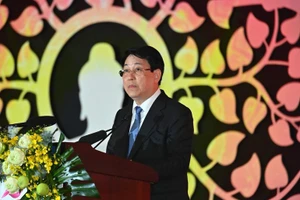 Chủ tịch nước Lương Cường phát biểu tại phiên khai mạc Đại lễ Vesak Liên Hiệp Quốc 2025. (Ảnh: Báo Giác Ngộ)