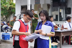 Thí sinh dự thi đánh giá năng lực do Đại học Quốc gia TPHCM tổ chức năm 2025.