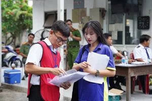 Thí sinh dự thi đánh giá năng lực do Đại học Quốc gia TPHCM tổ chức năm 2025.