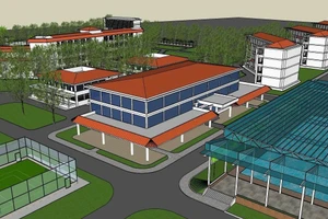 Phối cảnh khuôn viên của Phân hiệu Trường Đại học Sư phạm Kỹ thuật TPHCM tại Bình Phước. Ảnh: HCMUTE