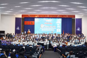 Lễ bế mạc Hội thi Olympic Hóa học sinh viên toàn quốc lần thứ XII năm 2025. Ảnh: HCMUT