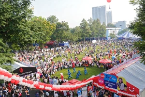 Sự kiện ngày hội tư vấn - tuyển sinh năm 2026 tại cơ sở 1 Trường Đại học Bách khoa (Đại học Quốc gia TPHCM). Ảnh: HCMUT.