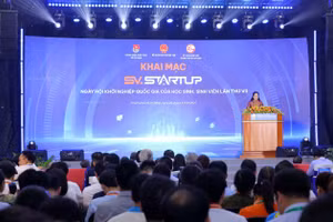 Khai mạc Ngày hội Khởi nghiệp Quốc gia của học sinh, sinh viên lần thứ VII và Hội nghị tổng kết "Đề án Hỗ trợ học sinh, sinh viên khởi nghiệp đến năm 2025". Ảnh: HCMUTE