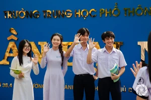 Học sinh Trường THPT chuyên Trần Đại Nghĩa (TPHCM). Ảnh: TDN