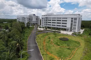 Một ký túc xá của Trường Đại học Luật TPHCM. Ảnh: T.A