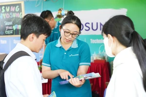 Ngày hội việc làm Bách khoa 2025 (Bach Khoa Career Fair), ngày 4/10. Ảnh: HCMUT