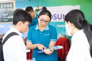 Ngày hội việc làm Bách khoa 2025 (Bach Khoa Career Fair), ngày 4/10. Ảnh: HCMUT