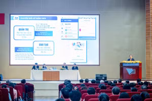 Hội nghị thường niên năm 2024 của ĐHQG TPHCM ngày 26/12. Ảnh: VNUHCM