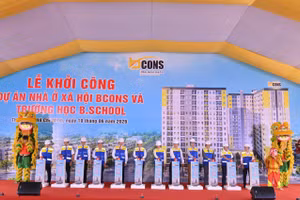 Lễ khởi công dự án nhà ở xã hội Bcons và Trường học B.School, ngày 19.6.