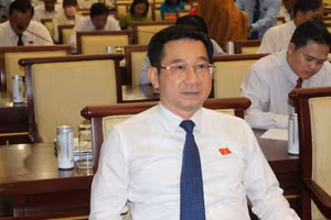 Ông Dương Ngọc Hải tại kỳ họp thứ 15, HĐND TPHCM khóa X. (Ảnh: Thành Nhân).