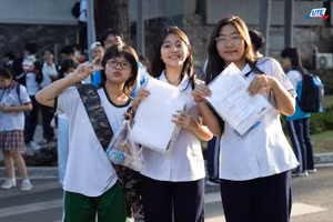 Thí sinh dự thi đánh giá năng lực Đại học Quốc gia TPHCM năm 2025. Ảnh: HCMUTE