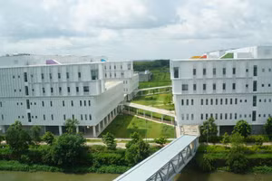 Khuôn viên Trường Đại học Việt Đức. Ảnh: Mạnh Tùng