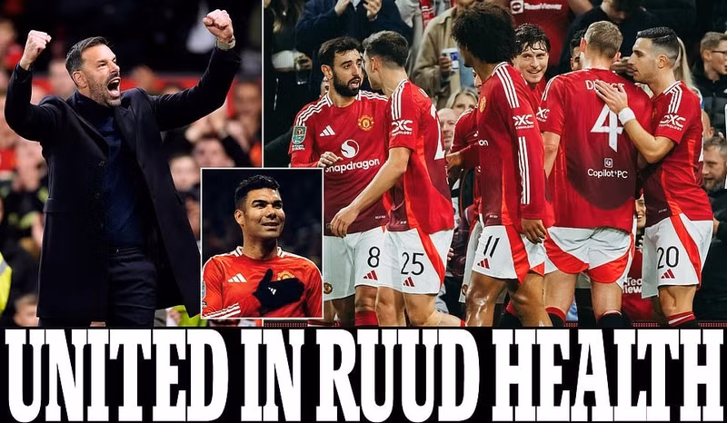 Ruud van Nistelrooy giúp Man Utd giành chiến thắng thuyết phục sau khi được bổ nhiệm tạm quyền thay thế HLV Erik ten Hag bị sa thải. 1.jpg