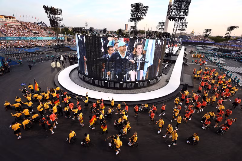 Các vận động viên Đức trong lễ khai mạc Thế vận hội người khuyết tật Paralympic Paris 2024. 12.jpg