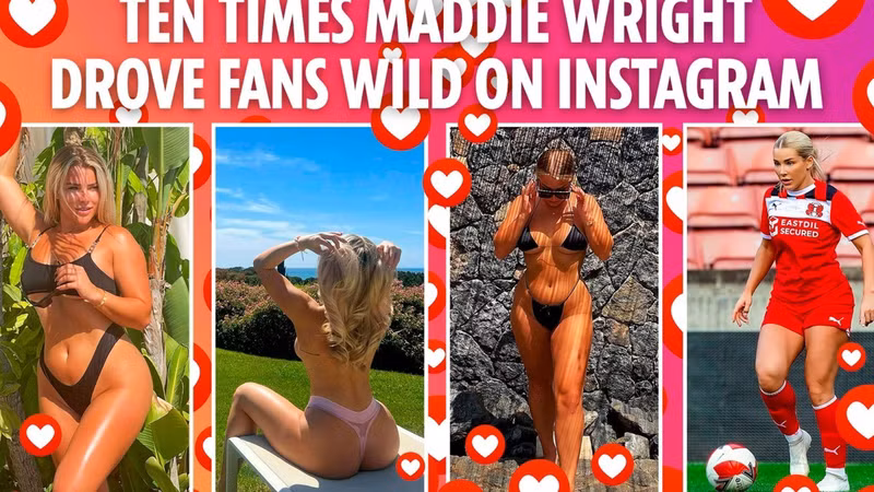 Loạt ảnh táo bạo theo chủ đề Giáng sinh được nữ cầu thủ kiêm người mẫu Madelene Wright đăng trên trang cá nhân. ten-times-footballer-star-and-on.jpg