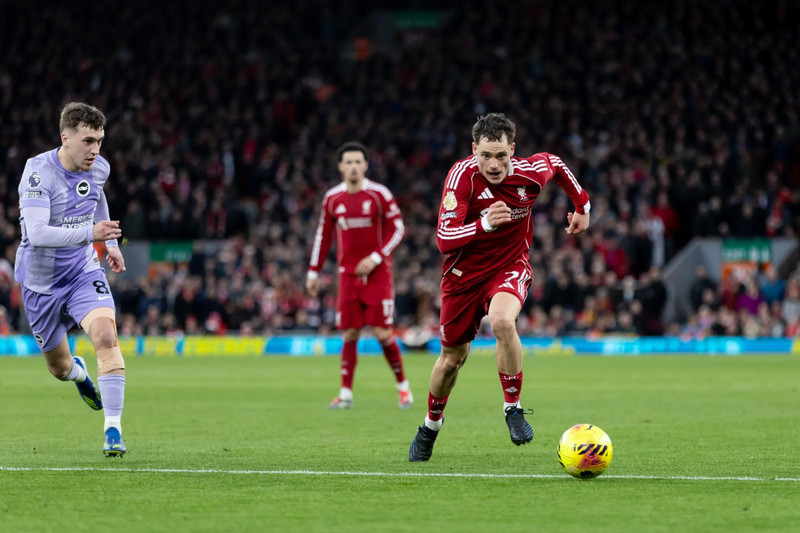 Florian Wirtz cũng đã gây ra nhiều khó khăn cho hàng phòng ngự của Brighton. liverpool-6.jpg