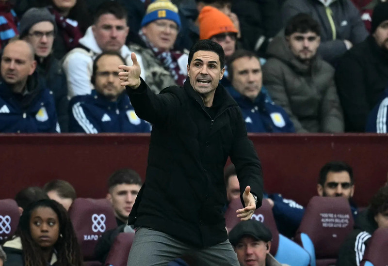 Thầy trò Mikel Arteta thua sốc trước chủ nhà Aston Villa ở vòng 15 Ngoại hạng Anh tối 6/12. arsenal-2.jpg