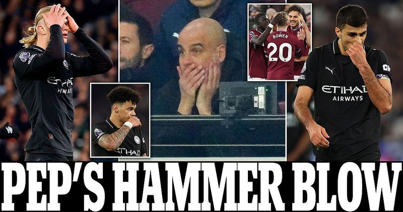 Tuần lễ ác mộng với thầy trò Pep Guardiola vẫn tiếp tục. Họ thua Real Madrid 0-3 ở lượt đi vòng 1/8 Champions League, trong khi cơ hội vô địch Ngoại hạng Anh cũng tan biến sau trận hòa West Ham. man-city-0.jpg