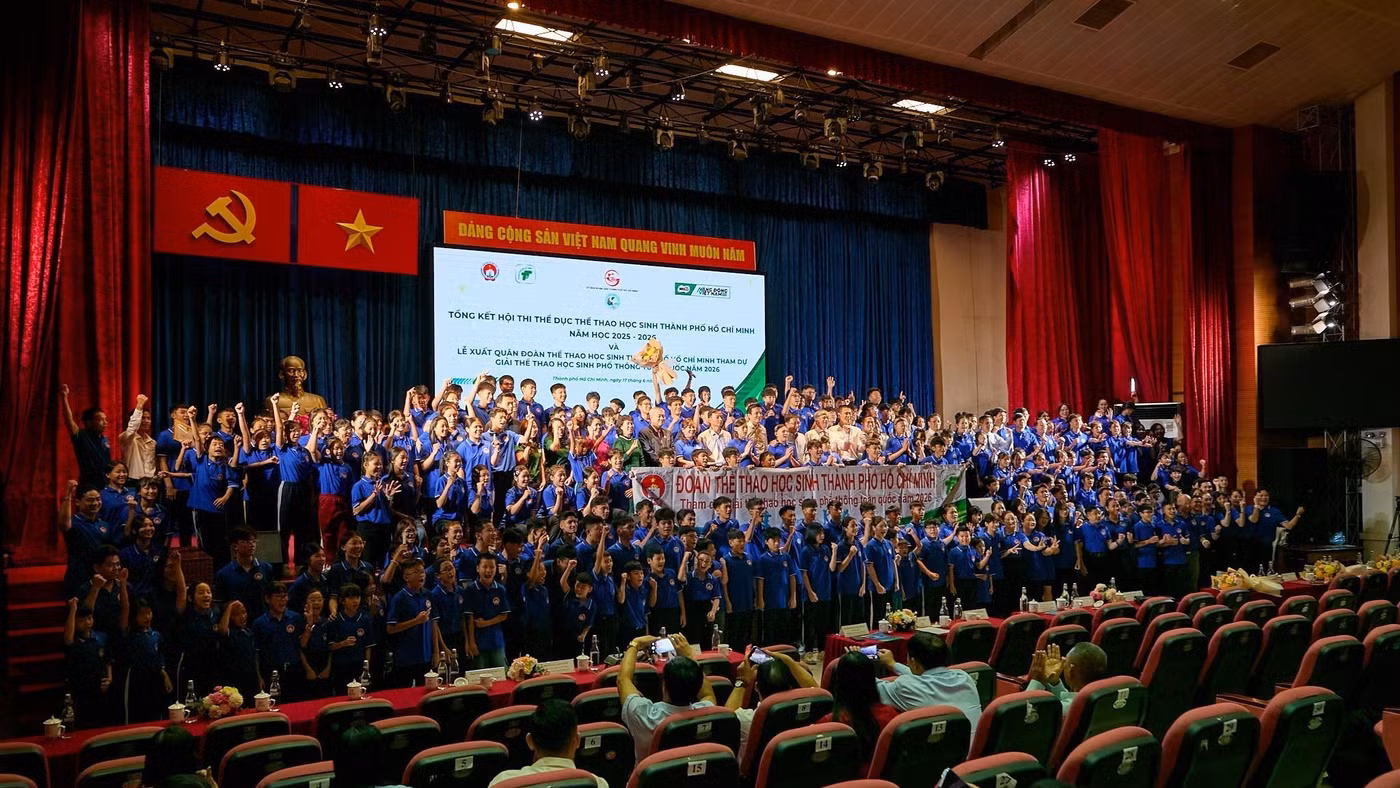 Lễ tổng kết Hội thi Thể dục thể thao học sinh Thành phố Hồ Chí Minh năm học 2025 - 2026.