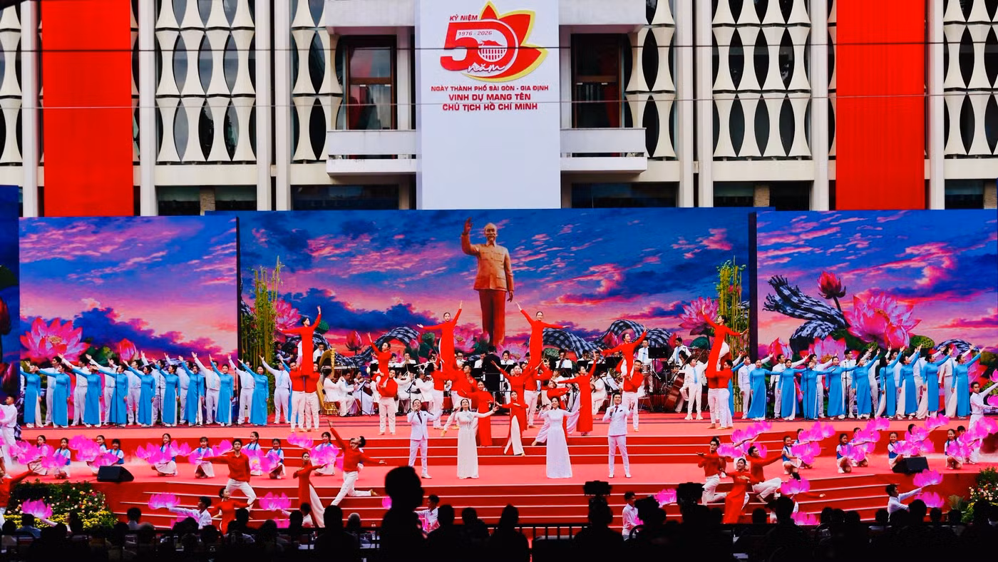 Lễ kỷ niệm 50 năm Ngày Thành phố Sài Gòn - Gia Định vinh dự mang tên Chủ tịch Hồ Chí Minh (2/7/1976 - 2/7/2026).