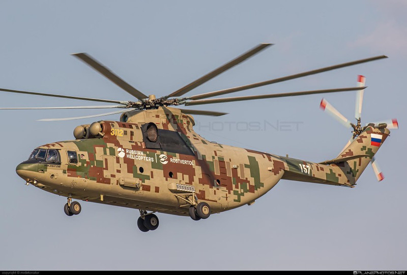 Trực thăng vận tải Mi-26T2V mạnh nhất thế giới trực chiến