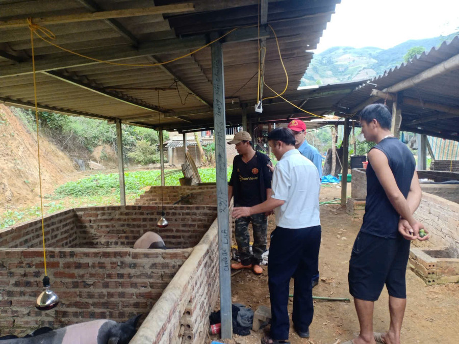 Lớp dạy nghề chăn nuôi tổ chức tại xã Xa Dung, tỉnh Điện Biên.