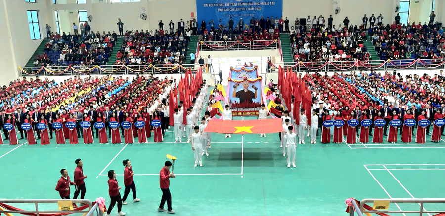 Toàn cảnh lễ khai mạc Đại hội TDTT.