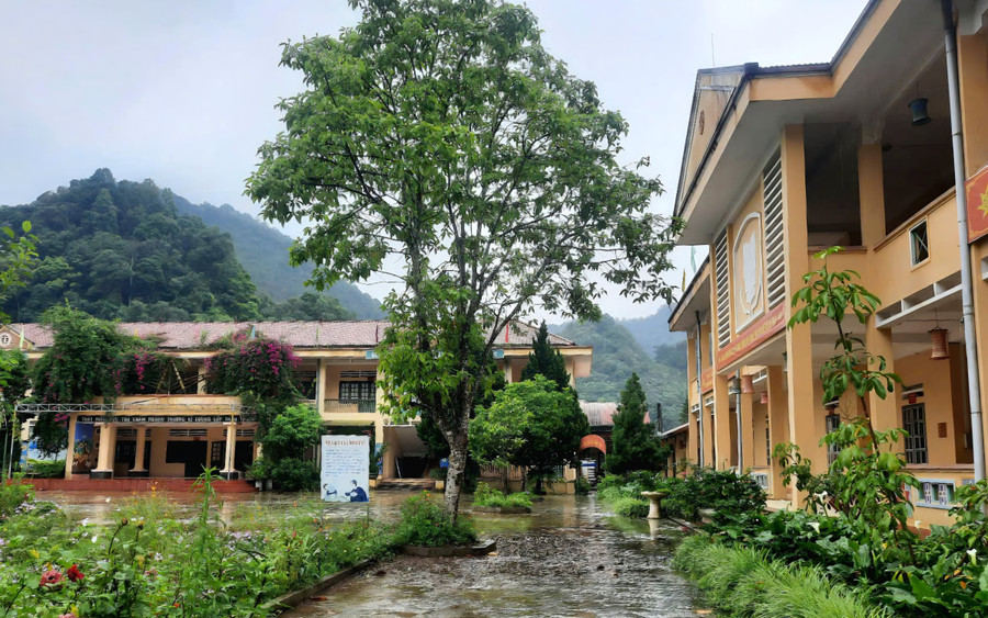 Một góc sân trường.