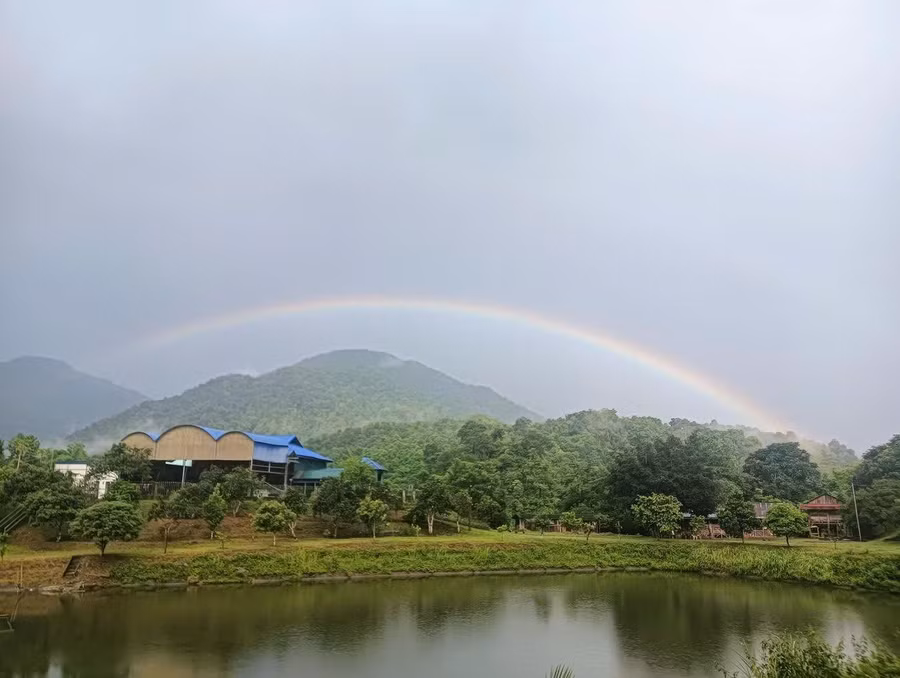 Một góc Sín Thầu sau cơn mưa. (Ảnh: Nu Xò).