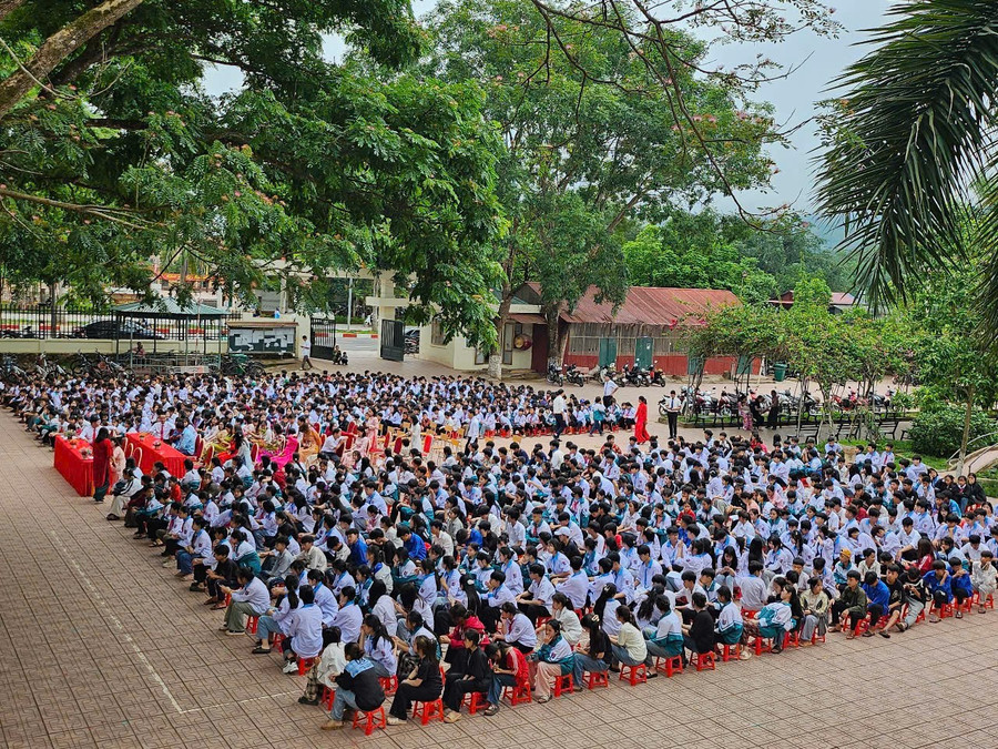 Một góc sân trường.